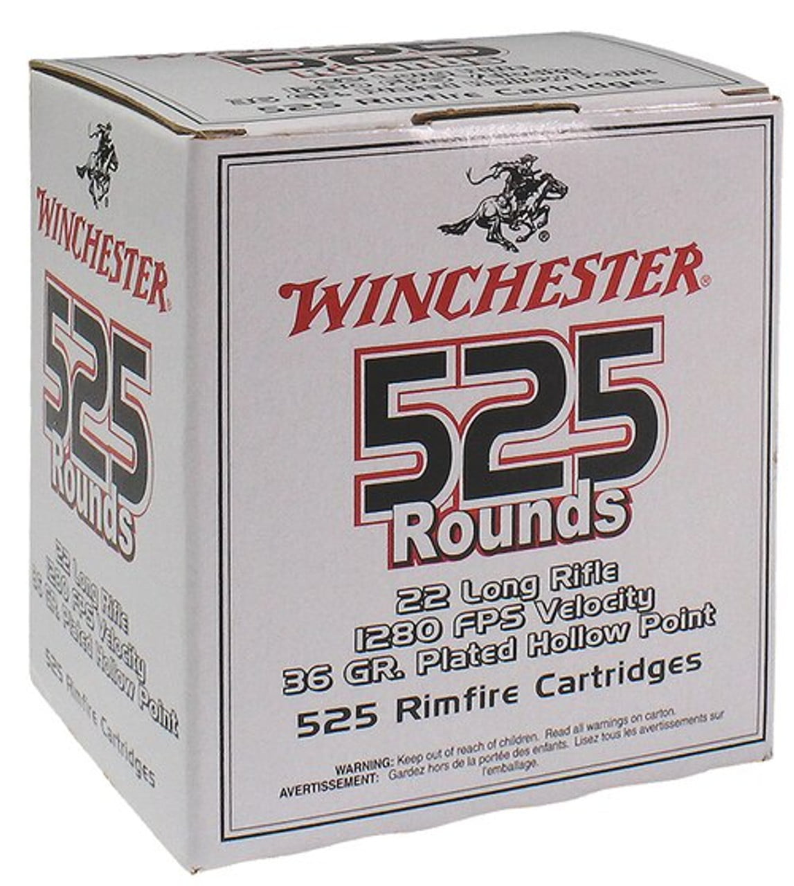 Close× Winchester 22LR 36gr, Copper-Plated, Hollow Point, 525rd/Box