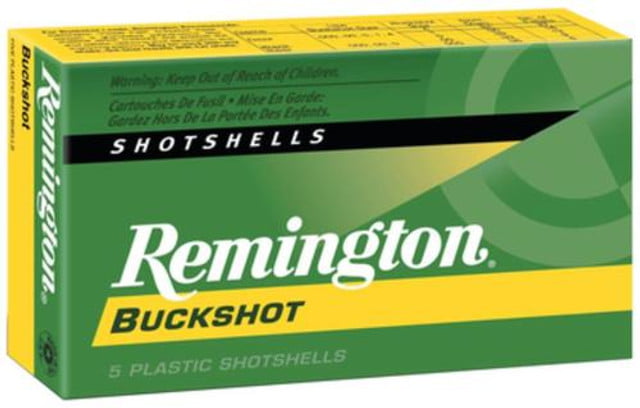 Remington 00 Buckshot Express 12 Ga, 2.75", 9 Pellets, 5rd/Box