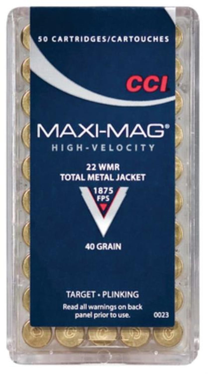 CCI Select 22 Win Mag Total Metal Jacket 40gr, 50rd Box