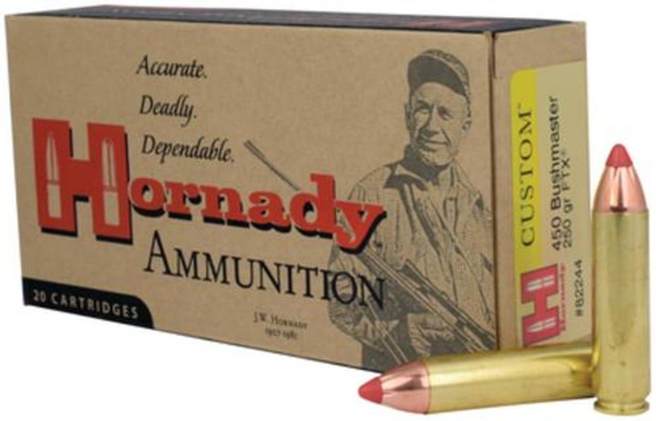 Hornady .450 Bushmaster Ammo, 250gr, FXT, 20rd Box