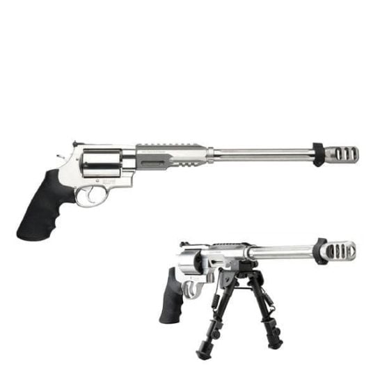 Smith & Wesson Model 460/X-Frame .460 S&W Magnum Revolver 14" 5rds, Silver