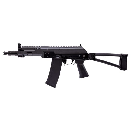 Soviet Arms 5.45 Krink Triangle Side Fold Pistol, MK3 Krink Chassis Carbon Gray, ALG, SA Grip