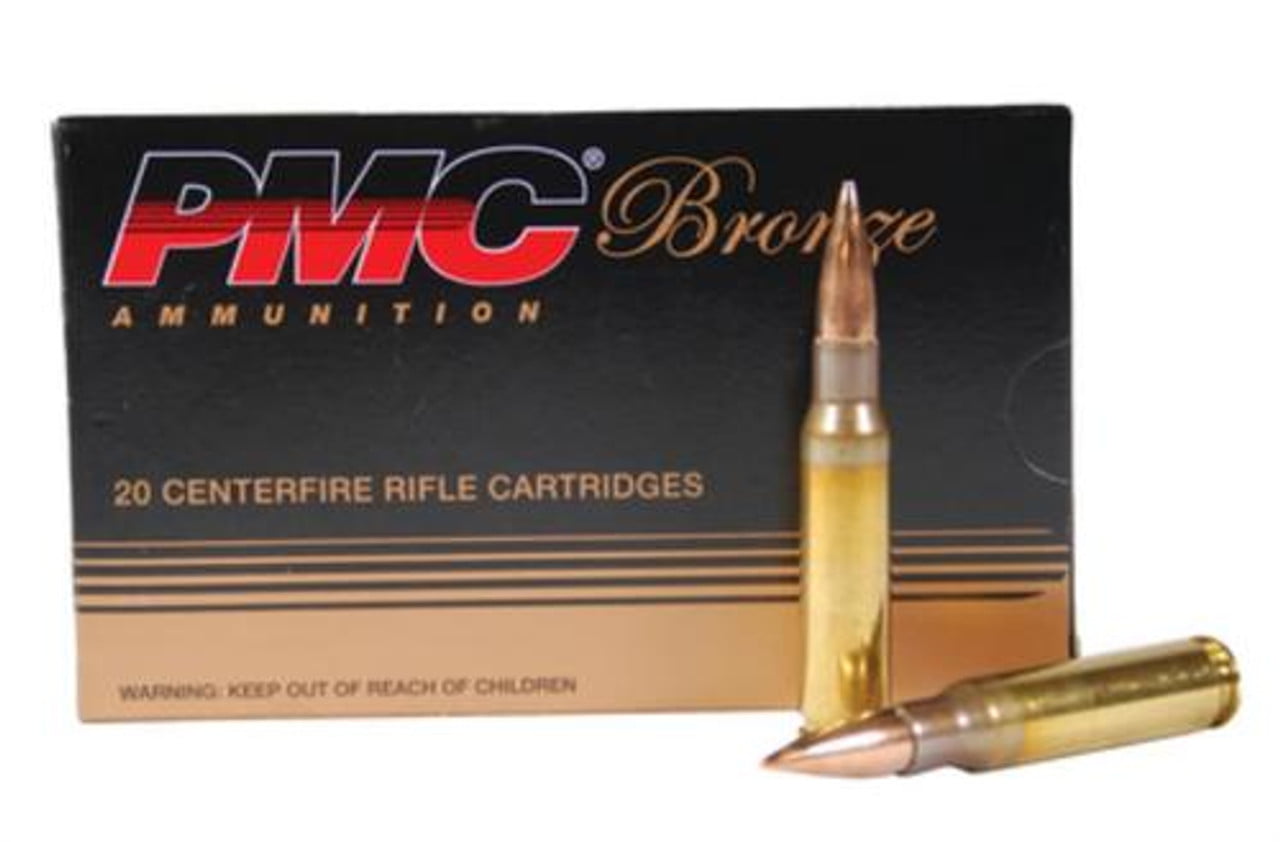 PMC Bronze Target 223 Rem/5.56 NATO 55gr, FMJ, Boat Tail, 20rd Box