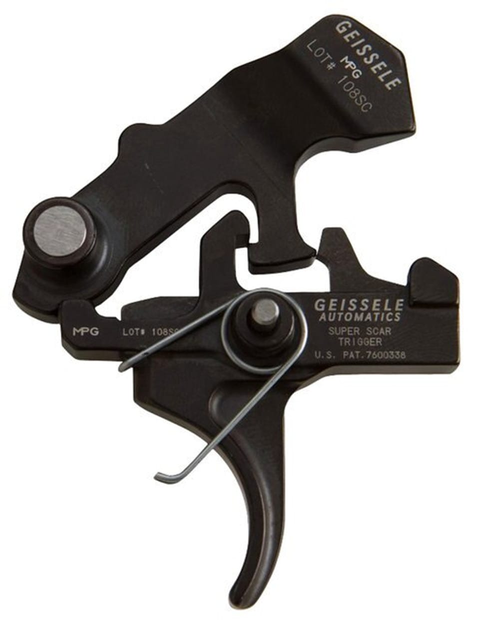 Geissele Automatics 05-157 Super Scar M4 Curved AR Style Mil-Spec Steel Black O