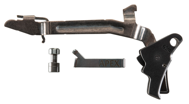 Apex Tactical Action Enhancement Trigger Kit Glock Gen 3-4, Gen 3 Glock Factory Trig Bar, Action Enhancement Trig, Ultimate Safety Plunger, Performance Connector, G17/G19/G22/G23/G24/G26/G27/G31/G32/G33/G34/G35