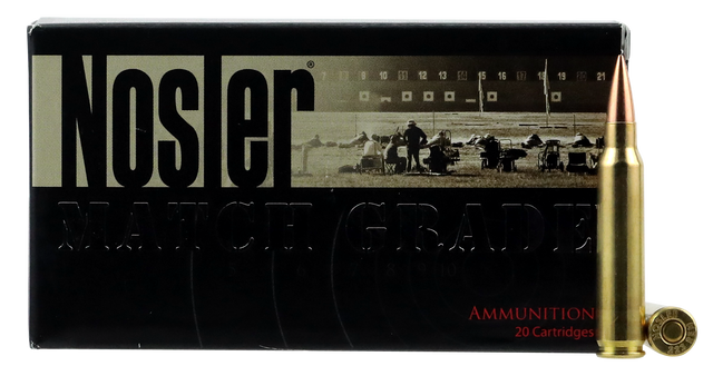 Nosler Match Grade RDF 223 Rem/5.56mm, 70gr, Hollow Point Boat Tail (HPBT), 20rd Box