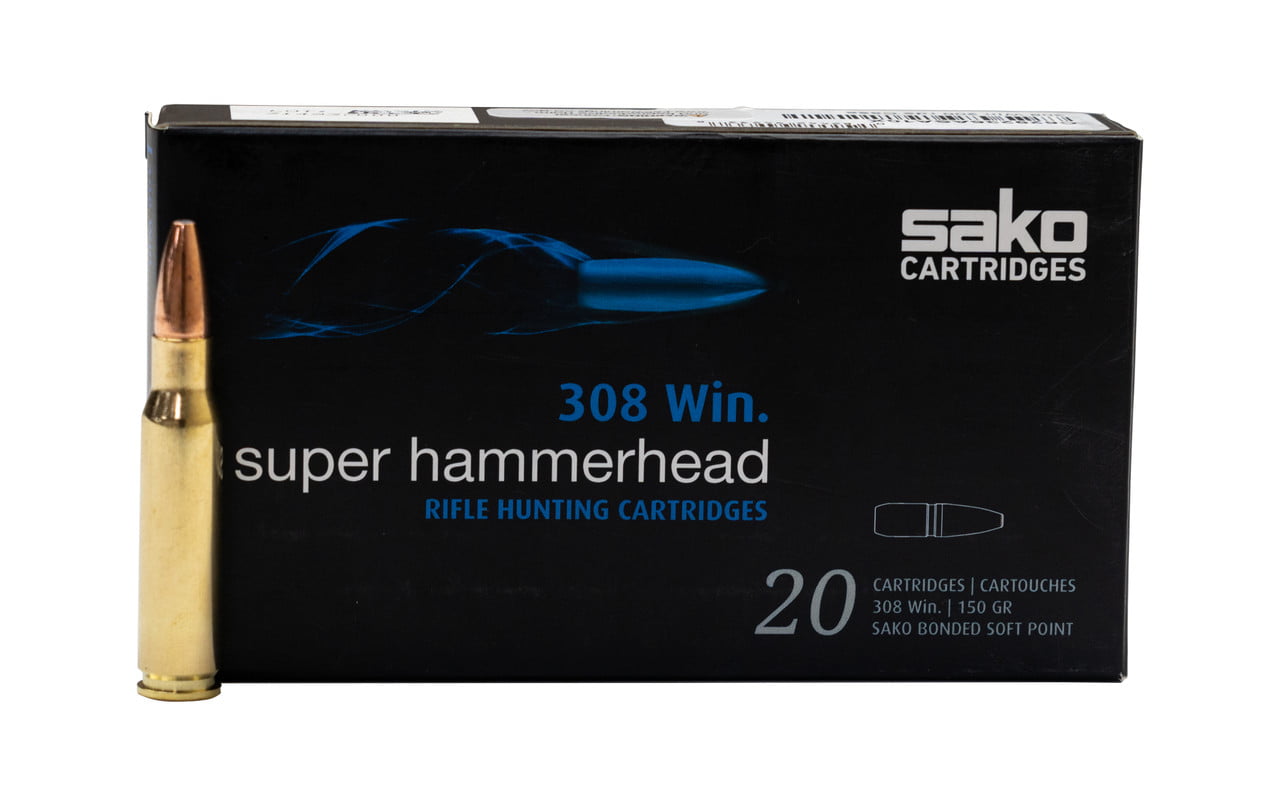 Sako .308 Win, 150gr, Super Hammerhead, 20rd